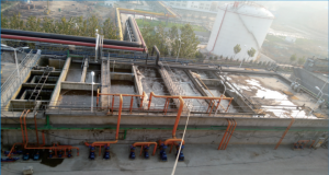 煤化工廢水2000m3d，采用AO+MBR膜出水水質(zhì)達(dá)到一級(jí)A排放標(biāo)準(zhǔn)